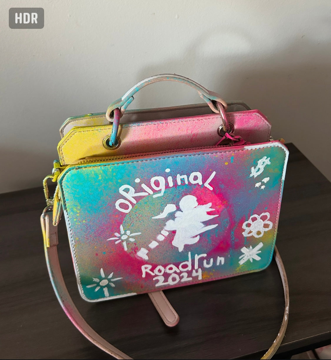 HANDPAINTED ROADRUN SIDE PURSE (SMALL)