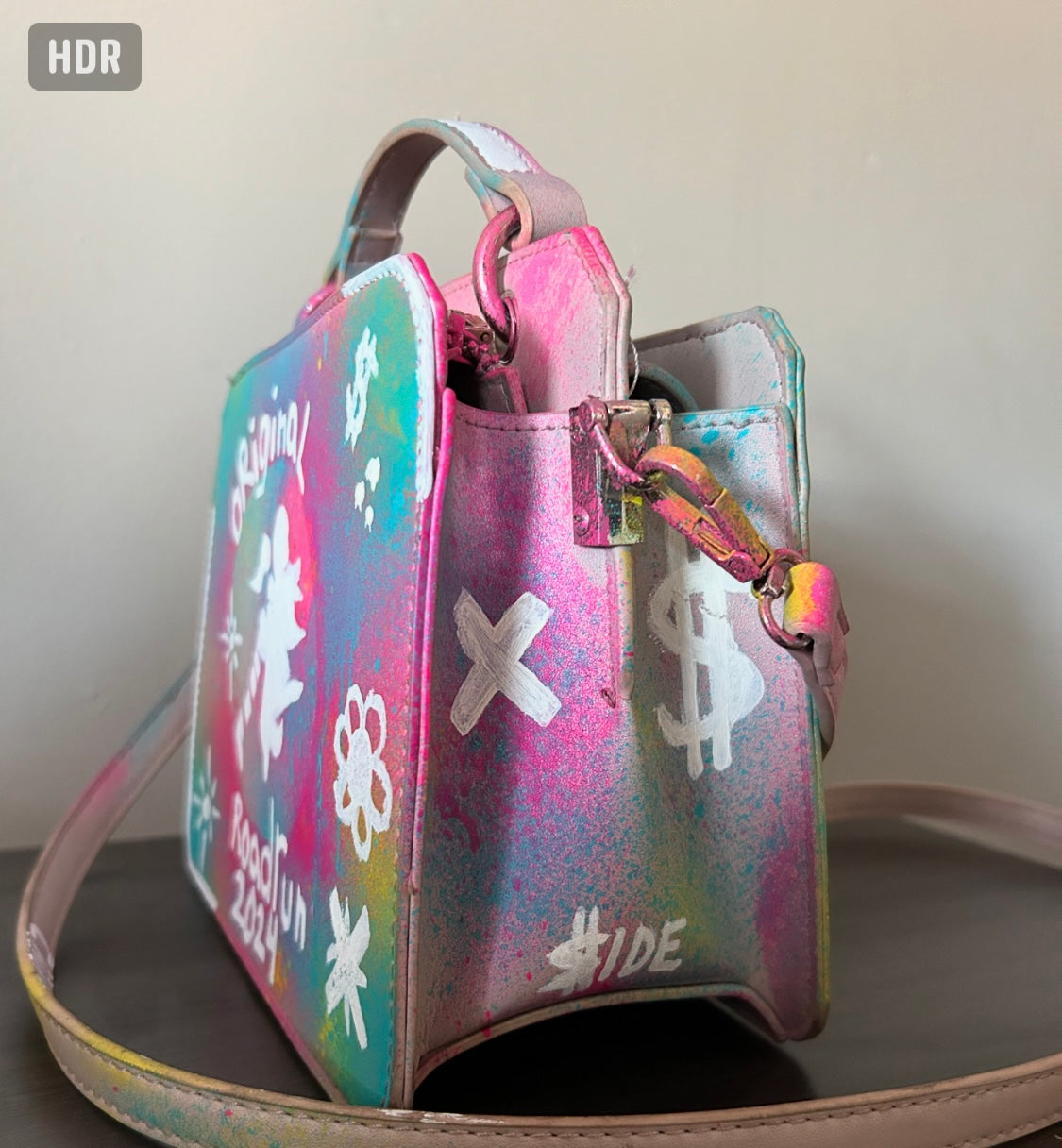 HANDPAINTED ROADRUN SIDE PURSE (SMALL)