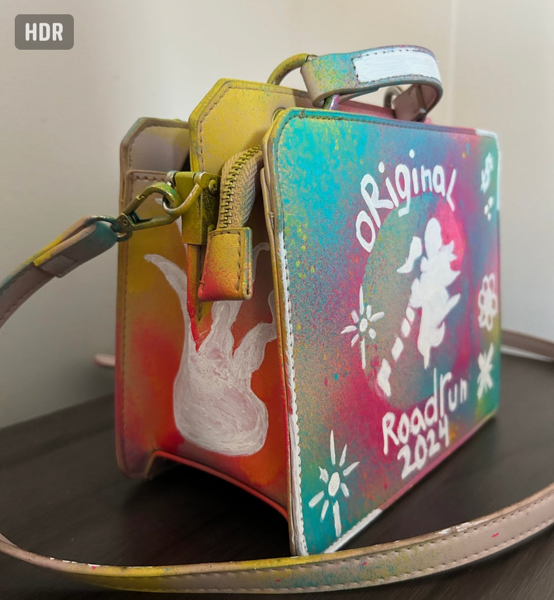 HANDPAINTED ROADRUN SIDE PURSE (SMALL)