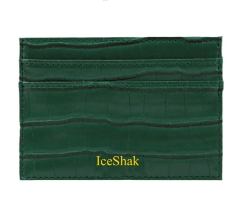 CROCODILE CARD HOLDER + MONEY POCKET