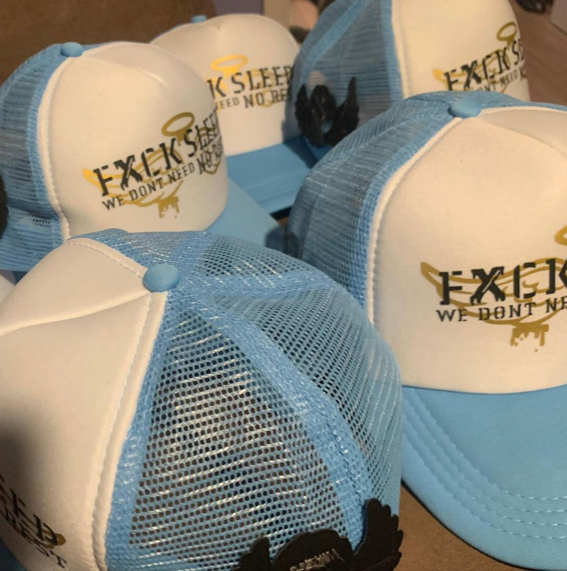 “FUCK SLEEP” TRUCKER HAT V1