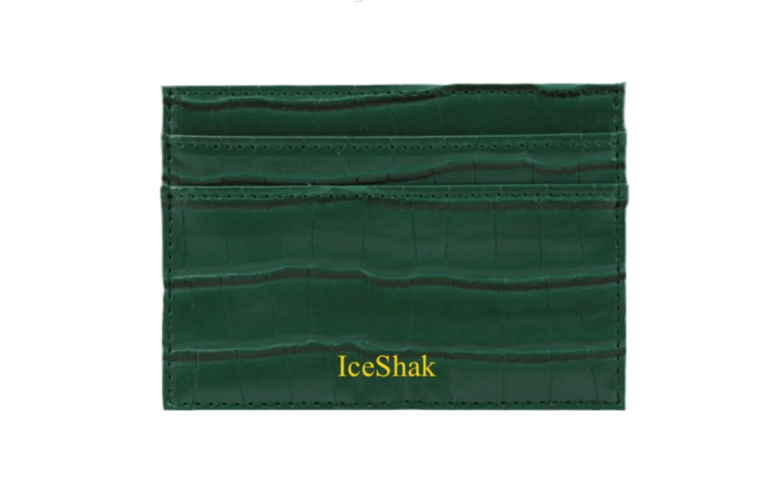 CROCODILE CARD HOLDER + MONEY POCKET