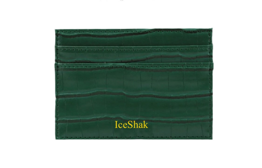 CROCODILE CARD HOLDER + MONEY POCKET