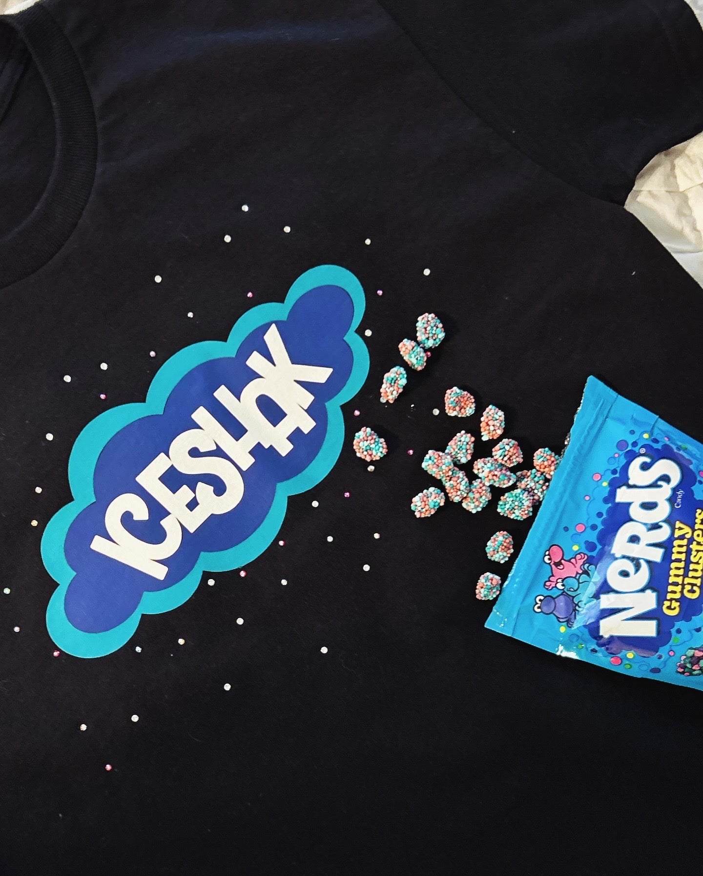 NERDS INSPIRED RHINESTONE TEE